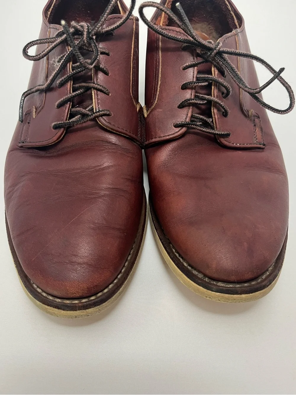 Red Wing 3117 Postman Oxford Oxblood Mesa Leather‎ Mens Size 10 D Discontinued